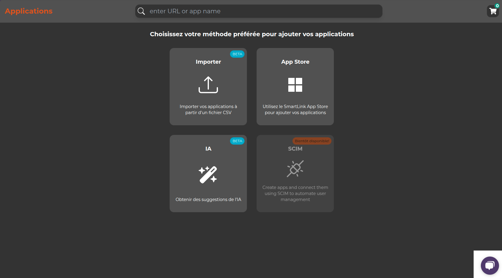 Ajout d'applications