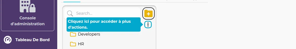 Aktionen-Schaltfläche