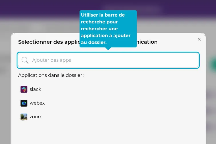 Ordnerseite-Apps-auswählen-Suchleiste